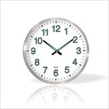 M3Decorium Büyük Dev 60 Cm Ebat Ebadında Aluminyum Çerçeve Gerçek Ön Camlı Gece Görünen Fosforlu Duvar Saati