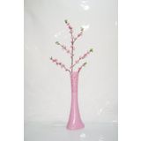 M3Decorium Desenli Pembe Pembe Bahar Dalı 60cm Vazo