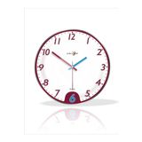 M3Decorium En Büyük Kaliteli Bordo Mavi Beyaz Akrep Yelkovanlı 35 Cm Gerçek Bombe Camlı Sessiz Duvar Saati