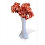 M3decorium En Uzun Büyük Geniş Turuncu Ortanca 60 Cm Kırılmaz İnce Belli Dengeli Devrilmez Kırılmaz Konik Vazo