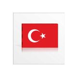 M3decorium Erat Okul Sınıf Dershane Devlet Için Sade Türk Bayrağı Pano