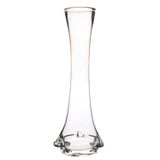 M3DECORIUM Fil Ayağı Uzun Şeffaf Cam 40 cm Köşe Vazo