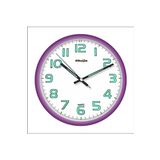 M3Decorium Fosforlu 28 Cm Ultra Mor Çerçeve Sessiz Kayar Saniye Ev Ofis Salon Mutfak Duvar Saati