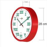 M3Decorium Fosforlu Gece Görünen Parlak Romen Rakkamlı Sayı Ön Camlı Sessiz Kayar Saniyeli Ön Camlı Duvar Saati