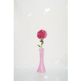 M3Decorium Pembe İşlemeli Mor Ortanca 40cm Vazo