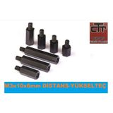 M3X10X6 Distans-Standoff Plastik Dişi-Erkek Yükselteç 50 Adet