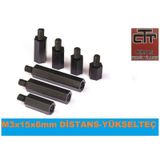 M3X15X6 Distans-Standoff Plastik Dişi-Erkek Yükselteç 24 Adet