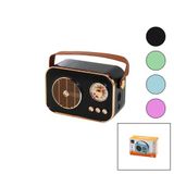 M4 PORTABLE WİRELESS HOPARLÖR - SPEAKER IŞIKLI USB ŞARJLI RENKLİ KASA - BRONZ ÇERÇEVEUSB - DC 5V - T