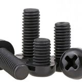 M4 X 8mm Plastik Civata Vida Siyah X 5 Adet ( Rf003)