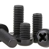 M4 X20mm Plastik Civata Vida Siyah X 5 Adet (Rf003)