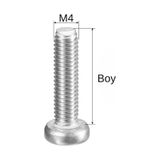 M4x60mm Ysb Vida Dın7985 Yıldız Silindir Başlı Civata Standart