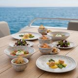 M503208 - Old Ivory 8 Parça Yemek Takımı, Thermoset Melamin | BPA Free