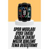 M6 Akıllı Bileklik Siyah Adımsayar Spor Takibi Android ve Ios Uyumlu