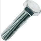 M6X16 DIN933 Cıvata(ALTIGEN) 8.8 Beyaz 5 Li Paket