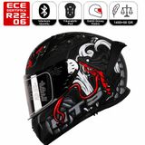 M801 Snake MYTH Gri Motosiklet Kaskı Spoiler Mod Güneş Vizörlü Full Face Kask