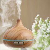 M90 Aroma Difüzör 550 ml Gece Işığı Açık Kahverengi Kumandalı Nemlendirici Özellikli Buhar Makinesi