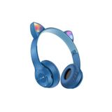 M90 Kart Girişli Led Işıklı Kablosuz Bluetooth Kedi Kulaklık 5.0v P47m