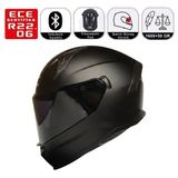 M910 Mat Siyah Motosiklet Kaskı Spoiler Mod Güneş Vizörlü Full Face Kask