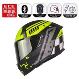 M910 Vigor Motosiklet Kaskı Spoiler Mod Güneş Vizörlü Full Face Kask