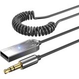 M93 Wireless Bluetooth Araç Kiti Hifi Stereo Ses Alıcısı USB To Aux 3.5mm Jack Adaptörü Blueto