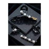 MA REINE İNCİLİ TAŞLI 4'LÜ MANDAL TOKA SET ( BC-1309 )