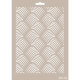 MA54 Cadence Mix Media Stencil Şablon 21 x 29 cm Özel Tasarım ve Dayanıklı Kullanım İçin
