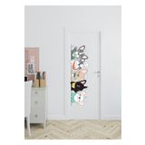MAARS Çocuk Odası Sevimli Köpekler Kapı Duvar Sticker 30x100 cm
