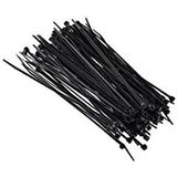 Maasco 20CM (300 Adet) Siyah Cırt Plastik Kablo Bağı 200X2,5 (Certifikalı Ürün)