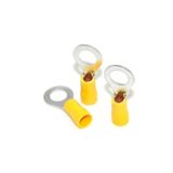maasco 25 Adet Yuvarlak Tip Kablo Ucu Terminal Pabuc 4-6 Mm2 Sarı (4.0-6.0 MM2)-m8 Delik
