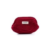 Maata Organics Kadın Örgü Clutch Çanta | Büzgülü Portföy El Çantası ve Makyaj Çantası