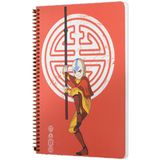 Mabbels Avatar Aang Spiralli Defter Kırmızı 80 Yaprak 17X24