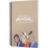 mabbels avatar katara sokka aang spiralli not defteri krem 80 yaprak çizgili 17x24cm dft-388623 - Karışık