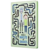 Mabbels DFT-388074 Sert Kapak Rick And Morty Yılan Krem 80 Yaprak 15x21 cm Butik Defter