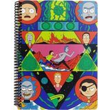 Mabbels DFT-388517 Rick and Morty Kırmızı 80 Yaprak 17x24 cm Spiralli Defter