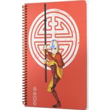 Mabbels DFT-388616 Avatar Aang Kırmızı 80 Yaprak 17x24 cm Spiralli Defter