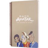 Mabbels DFT-388623 Avatar Katara Sokka Aang Krem 80 Yaprak 17x24 cm Spiralli Defter