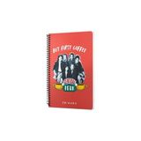 mabbels friends central perk but first coffee spiralli not defteri kırmızı 80 yaprak çizgili 17x24cm dft-388456 - Karışık