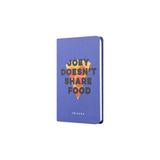 mabbels friends sert kapak lastikli mini not defteri pizza mor 80 yaprak çizgisiz 9x14cm dft-388289 - Karışık