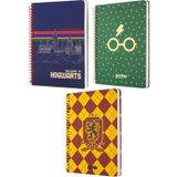 Mabbels Harry Potter Hogwarts Butik Defter - Harry Potter Gryffindor Butik Defter Çizgili -