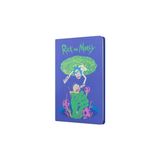 mabbels rick and morty sert kapak butik not defteri mor 80 yaprak çizgisiz 15x21cm dft-388081 - Karışık
