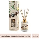 Mabel Luxury Çubuklu Oda Kokusu Yasemin Vanilya 100 ml - Krem