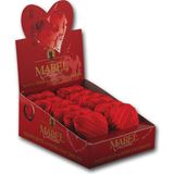 Mabel Yaldızlı Antep Fıstıklı Sütlü Kalp Çikolata 30G. (12 Adet) - 30 gr