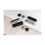 Mabelme 16 mm Krom Renkli Gömme Kulp - 1BW-Beyaz - Ahşap