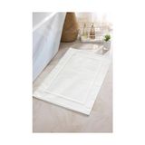 Mabelme 2'li Beyaz Ayak Havlusu - 50X70 Cm, 245 GR,%100 Pamuk, Spa ve Otel Banyo Paspası, Günlük Kullanıma Uygun - 001-Beyaz - Option-1