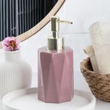 Mabelme 3205 Seramik Sıvı Sabunluk - Tezgah Üstü Banyo Mutfak Lavabo Sabunluğu - 250 cc Pudra - 0,25 gr