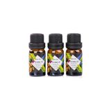 Mabelme 3’lü Esansiyel Uçucu Yağ 3X10ML Colorful Kokulu Buhurdanlık Yağı Set, Difüzör, Banyo ve Oda Kokusu - 000-Siyah