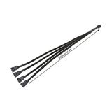 Mabelme 4987 4 Pin Fan Çoklayıcı Y Pwm Çoklayıcı Splitter Kablosu 4 Port - 0 - Siyah