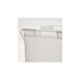 Mabelme 50 Litre Beyaz,katlanır, Çamaşır Sepeti Açılır Kapanır Pratik Kirli Sepeti 50 Lt U42X G43X Y60 cm - Option-1 - 0 Siyah