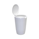 Mabelme 6 Lt Banyo Mutfak Tezgah Üstü Çöp Kovası - Beyaz - 000-Siyah - Option-1