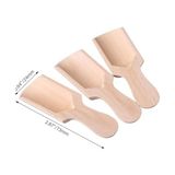Mabelme Ahşap Baharat Kaşığı, Doğal Ahşap Malzeme, 6,5x2,3 Cm, 6 Adet - Option-1